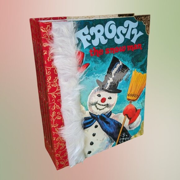 Frosty the Snowman Altered Little Golden Book Junk Journal with Ephemera Pack - Picture 1 of 6